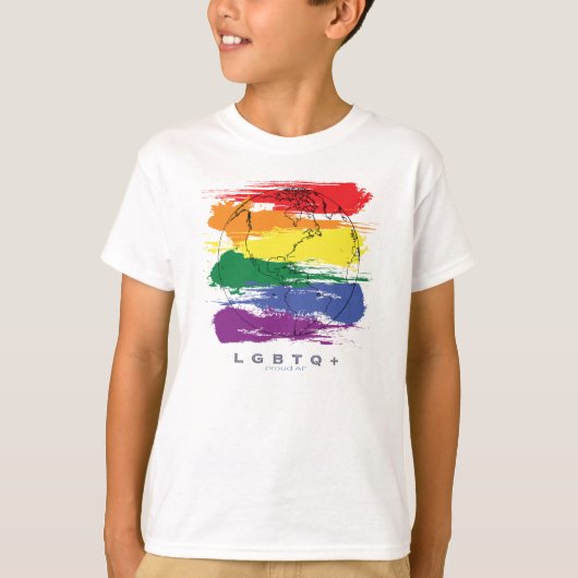 LGBTQ+ ProAF Global T-shirt (Voorkant)