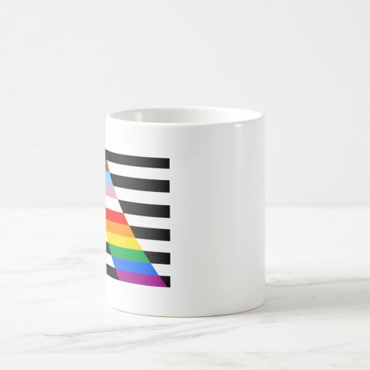 LGBTQ Progress Ally Pride Flag Koffiemok (Center)