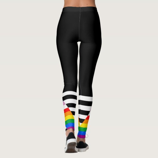 LGBTQ Progress Ally Pride Flag Leggings (Achterkant)