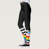 LGBTQ Progress Ally Pride Flag Leggings (Links)