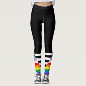 LGBTQ Progress Ally Pride Flag Leggings (Voorkant)