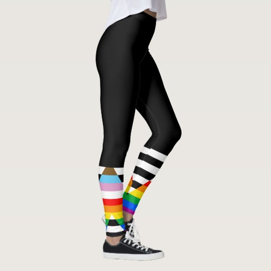 LGBTQ Progress Ally Pride Flag Leggings (Rechts)