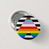 LGBTQ Progress Ally Pride Flag Ronde Button 3,2 Cm (Voorkant /achterkant)