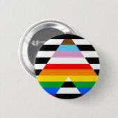 LGBTQ Progress Ally Pride Flag Ronde Button 5,7 Cm (Voorkant /achterkant)