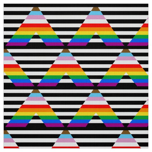 LGBTQ Progress Ally Pride Flag Stof (Swatch)