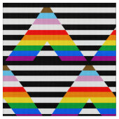 LGBTQ Progress Ally Pride Flag Stof (Close Up)