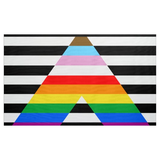 LGBTQ Progress Ally Pride Flag Stof (Yard (91,4 cm))
