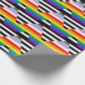 LGBTQ Progress Ally Pride Vlag Cadeaupapier (Hoek)