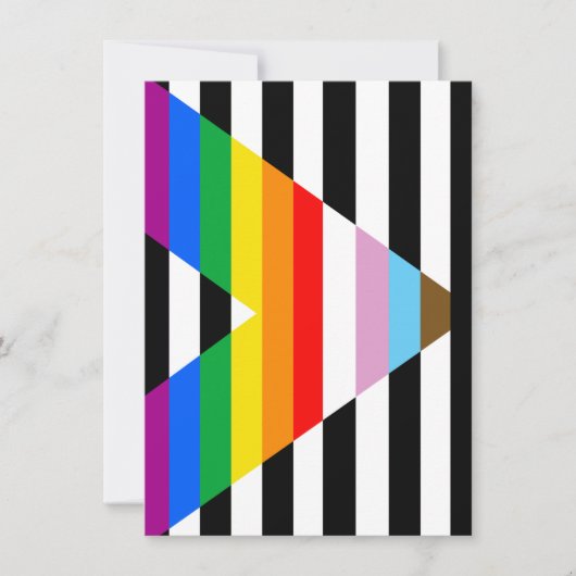 LGBTQ Progress Ally Pride Vlag Feestdagenkaart (Voorkant)