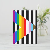 LGBTQ Progress Ally Pride Vlag Feestdagenkaart (Staand voorkant)