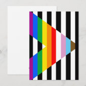 LGBTQ Progress Ally Pride Vlag Feestdagenkaart (Voorkant / Achterkant)