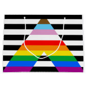 LGBTQ Progress Ally Pride Vlag Groot Cadeauzakje (Voorkant)