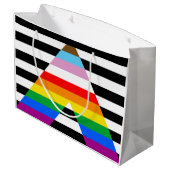 LGBTQ Progress Ally Pride Vlag Groot Cadeauzakje (Achterkant Gekanteld)