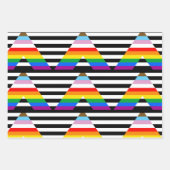 LGBTQ Progress Ally Pride Vlag Inpakpapier Vel (Voorkant 3)