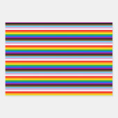 LGBTQ+ Progress Flag Strepen Inpakpapier Vel (Voorkant 2)