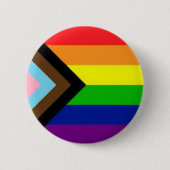 LGBTQ+ Progress Pin Button (Voorkant)