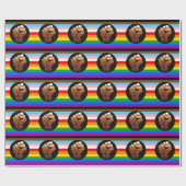 LGBTQ+ Progress POC Pride-vlag Cadeaupapier (Vlak)