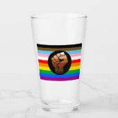 LGBTQ+ Progress POC Pride-vlag Glas (Voorkant)