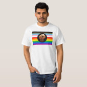 LGBTQ+ Progress POC Pride-vlag T-shirt (Voorkant volledig)