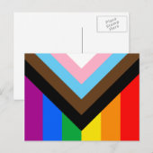 LGBTQ+ Progress Pride Briefkaart (Voorkant / Achterkant)