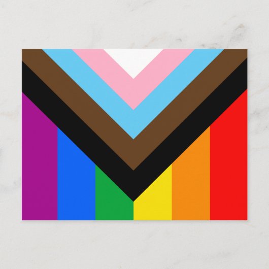 LGBTQ+ Progress Pride Briefkaart (Voorkant)