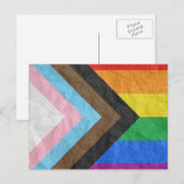 LGBTQ+ Progress Pride Briefkaart (Voorkant / Achterkant)