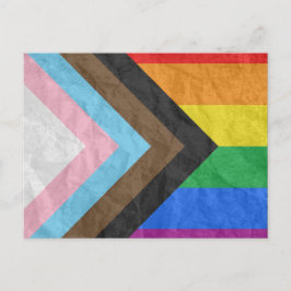 LGBTQ+ Progress Pride Briefkaart