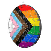 LGBTQ+ Progress Pride Dartbord (Voorkant Rechts)