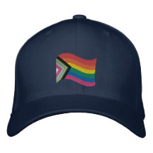 LGBTQ+ Progress Pride Flag Bembroided Baseball Ca