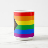 LGBTQ+ Progress Pride Flag Coffee Mok (Center)