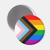 LGBTQ+ Progress Pride Flag Magnet (Voorkant / Achterkant)