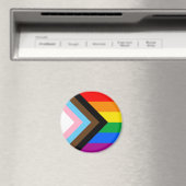 LGBTQ+ Progress Pride Flag Magnet (Insitu (Vaatwasser))