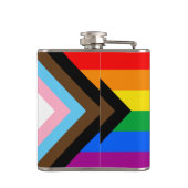 LGBTQ+ Progress Pride Heupfles (Achterkant)