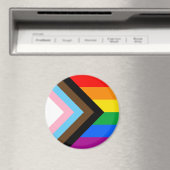 LGBTQ+ Progress Pride Magneet (Insitu (Vaatwasser))