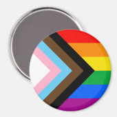 LGBTQ+ Progress Pride Magneet (Voorkant / Achterkant)