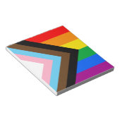 LGBTQ+ Progress Pride Notitieblok (Schuin)
