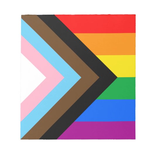 LGBTQ+ Progress Pride Notitieblok (Voorkant)