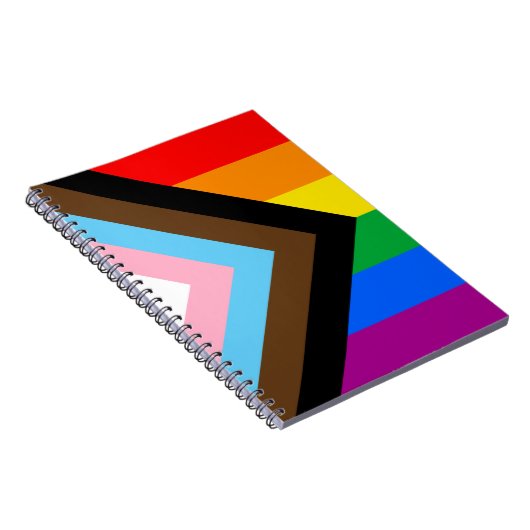 LGBTQ+ Progress Pride Notitieboek (Rechterzijde)