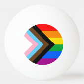 LGBTQ+ Progress Pride Pingpongbal (Achterkant)