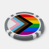 LGBTQ+ Progress Pride Poker Chips (Enkel)