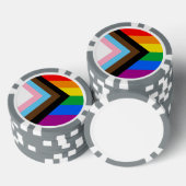 LGBTQ+ Progress Pride Poker Chips (Opstapeling)