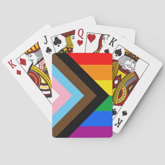 LGBTQ+ Progress Pride Pokerkaarten (Achterkant)