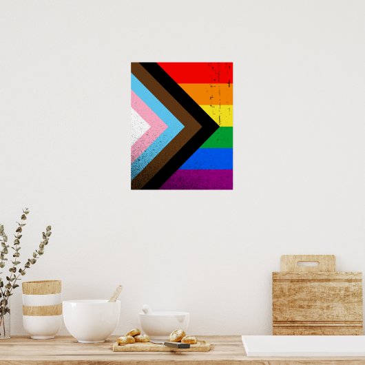 LGBTQ+ Progress Pride Poster (Keuken)