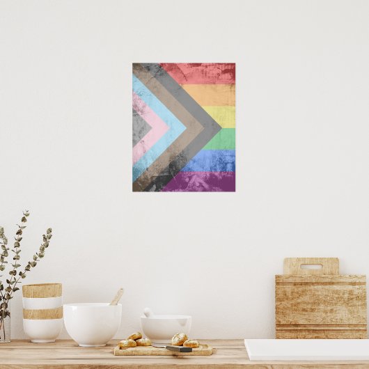 LGBTQ+ Progress Pride Poster (Keuken)