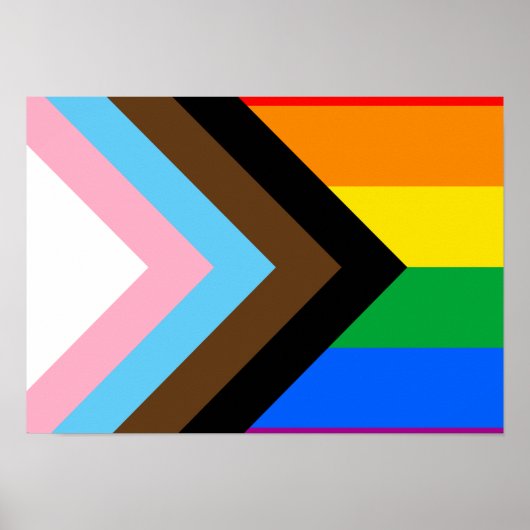 LGBTQ+ Progress Pride Poster (Voorkant)