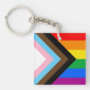 LGBTQ+ Progress Pride Sleutelhanger