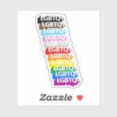 LGBTQ+ Progress Pride Sticker (Vel)