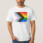 LGBTQ+ Progress Pride T-shirt (Voorkant)