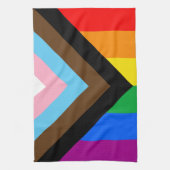 LGBTQ+ Progress Pride Theedoek (Verticaal)