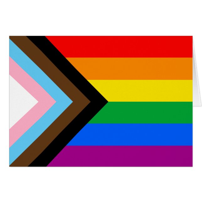 LGBTQ+ Progress Pride-vlag (Voorkant Horizontaal)
